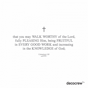 Colossians 1.10 cutout 2