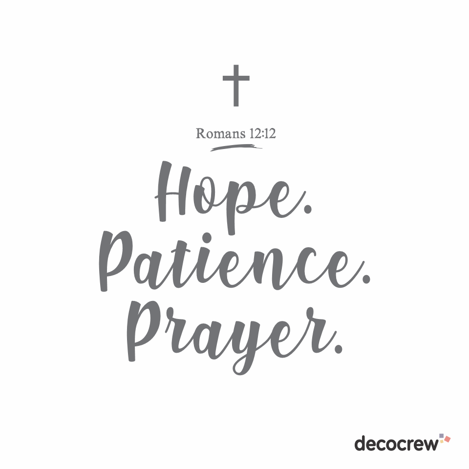 Romans 12.12 cutout 1