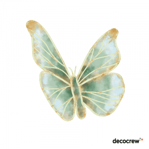 butterfly_set 5_green_wall_sticker
