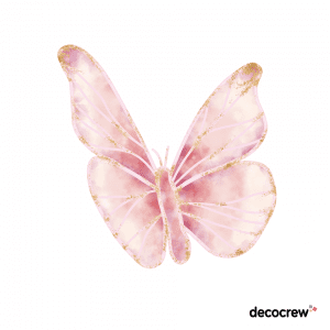 butterfly_set 5_pink_wall_sticker