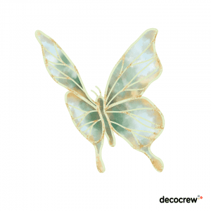 butterfly_set 6_green_wall_sticker