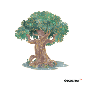 Painted Fairy Tree 1 Wall Sticker