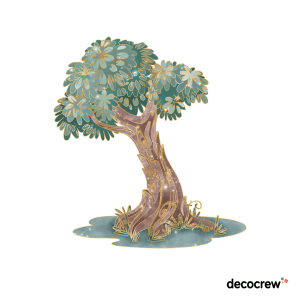 Painted Fairy Tree 4 Wall Sticker