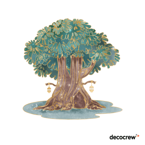 Painted Fairy Tree 5 Wall Sticker