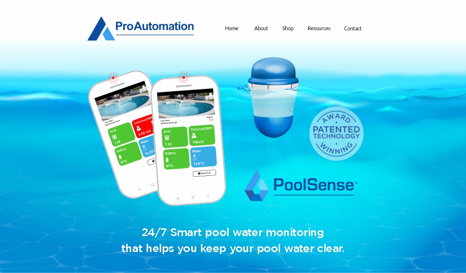 poolsense - home page