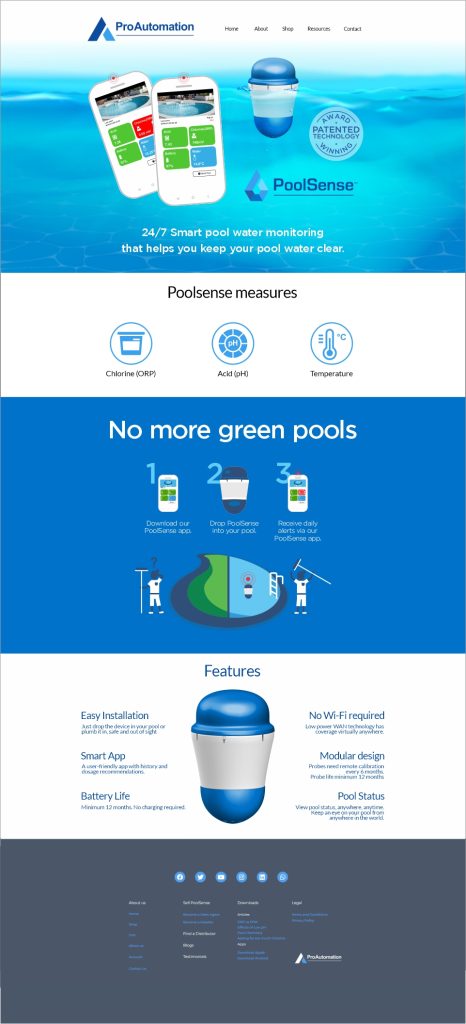 poolsense - home page_1