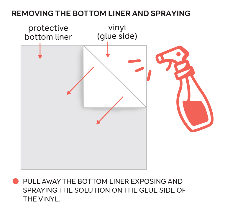 Fridge-wrap-removing-the-bottom-liner-spraying